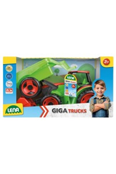 LENA CAMIOANE GIGA - TRACTOR GIGANT CU BOL BUCĂTARĂ ȘI REMORCĂ - 110 CM - 02136