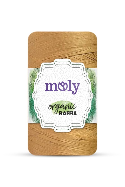 Moly Organic Raffia %100 Kağıt İp |Col. No: G39| Hasır Çanta Ve Şapka Örgü İp...