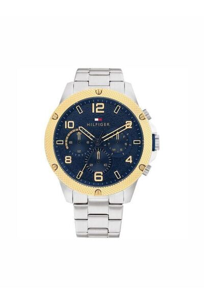Tommy Hilfiger Blaze Ανδρικό Ρολόι 46mm Χρονογράφος Μπαταρίας με Ασημί Μεταλλ...