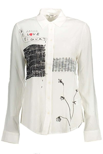 Desigual Shirt with long Sleeves Women 22SWCW35-1000 White - XL