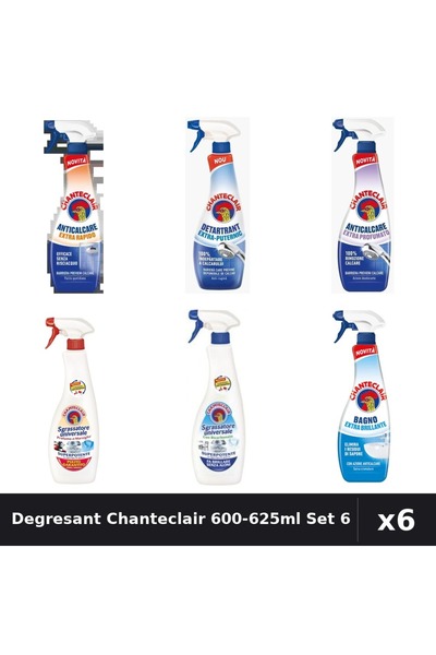 Chanteclair Set 6 Degresant Universal 600-625ml - Bicarbonat, Marsilia, Extra...