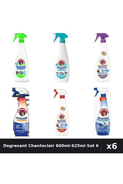 Chanteclair Set 6 Degresant Universal 600ml-625ml - Lămaie, Lavandă, Mărgărit...