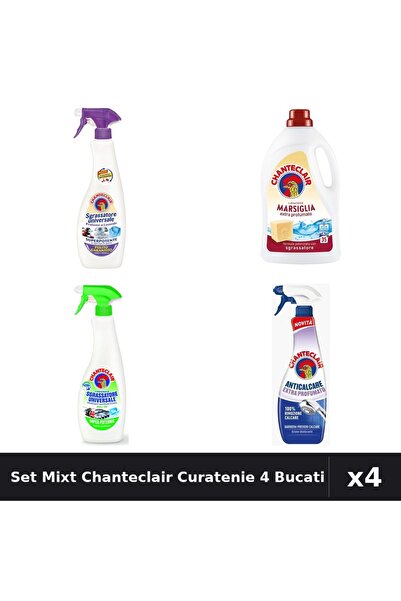 Chanteclair Set 4 Degresant și Detergent - 600ml, 625ml, 1575ml 35 Spălări - ...