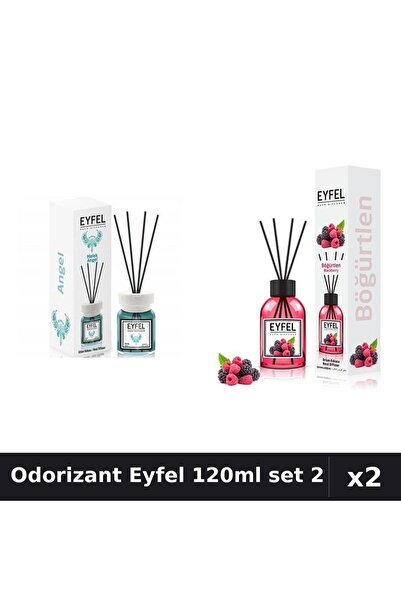 Eyfel Set 2 Odorizant Camera cu Betisoare - Angel, Fructe de Pădure 120ml