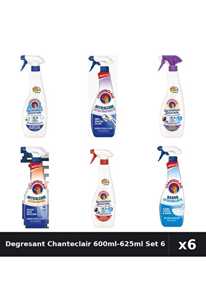 Chanteclair Set 6 Degresant Universal 600ml-625ml - 6 Arome, Bicarbonat, Mars...