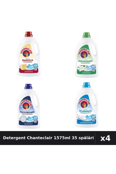 Chanteclair Pachet 4 Detergent Lichid Rufe 1575ml 35 Spălări - Marsilia, Mosc...