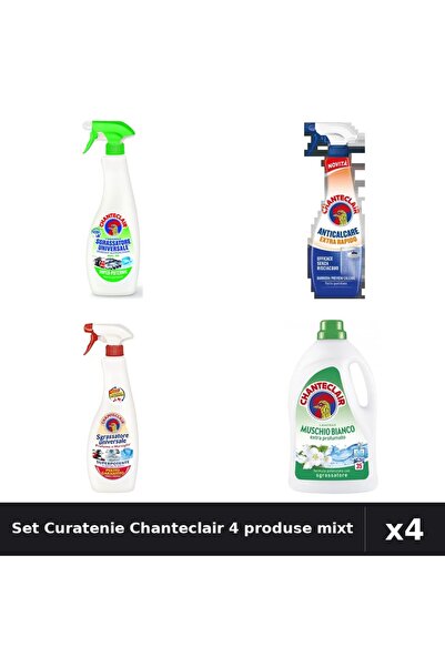 Chanteclair Set 4 Degresant și Detergent - 600ml, 625ml, 1575ml - Lămâie, Mar...