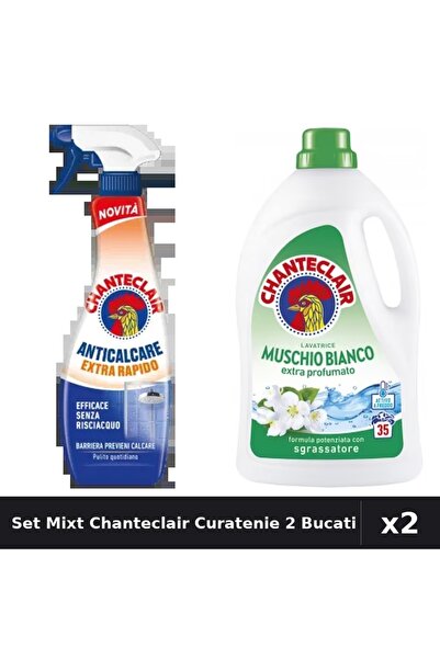 Chanteclair Set 2 Degresant și Detergent Lichid 625ml + 1575ml 35 Spalari Mos...