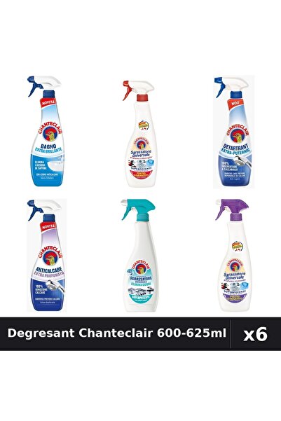 Chanteclair Set 6 Degresant Universal 600-625ml - Marsilia, Lavanda, Anti-Mir...