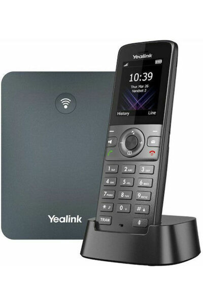 Yealink W73P Ασύρματο τηλέφωνο IP με 10 γραμμές Μαύρο