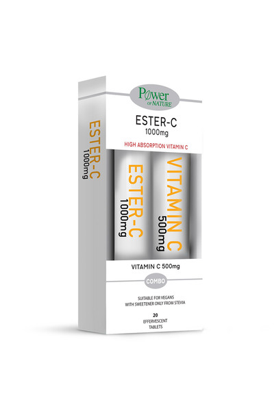 Power Health Εστέρ-Σι 1000mg + Σι 500mg Συσκευασία
