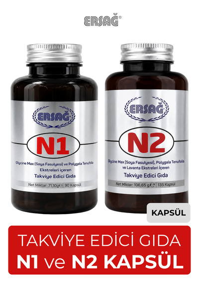 Ersağ N1 + N2 Takviye Edici Gıda Kapsül Seti