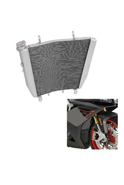 EVO MOTORS Ψυγείο Aprilia RSV4 2011-2022 Ασημί A1746
