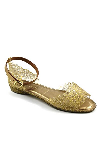 mm Women's lightweight Sandals with ankle strap 582-GOLD
