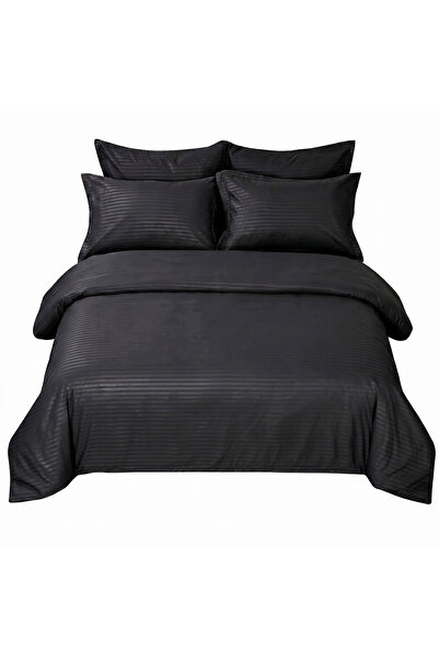 Sisiter 6 Piece Double Duvet Cover Set with Elastic Fitted Sheet - Microfiber...