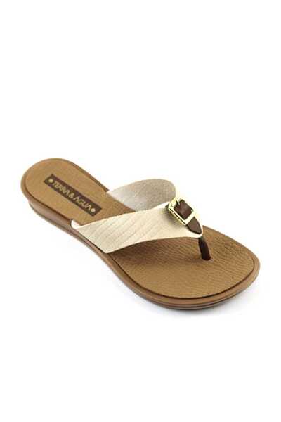 mm Papuci de plaja pentru dama , comozi 603-BEIGE