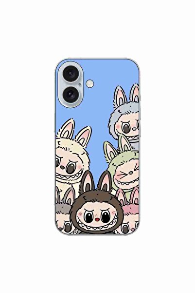 OEM Husa compatibila cu Apple iPhone 16 Silicon Gel Tpu Model Labubu Pattern ...