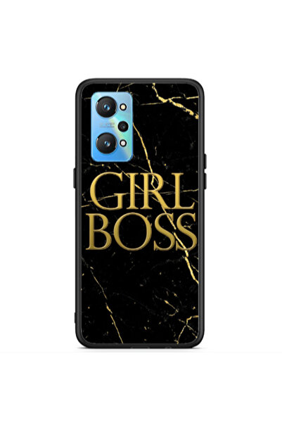 Other Realme Gt Neo 2 Girl boss marble Black Glossy Θήκη