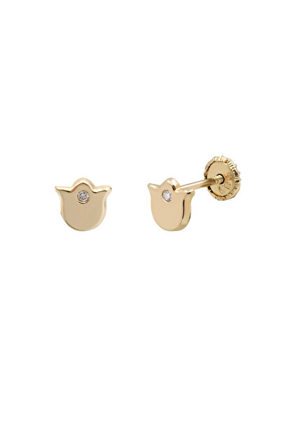 Lisa&Co. Cercei Aur cu filet Tulip Baby