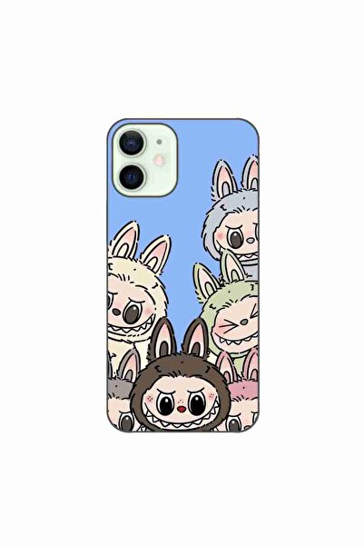 OEM Husa compatibila cu Apple iPhone 12 Mini Silicon Gel Tpu Model Labubu Pat...
