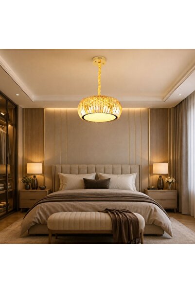 Lumiere LED Crystal Chandelier 80W (40W+40W), remote control, round 400x400, ...