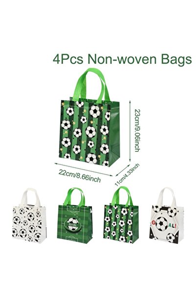 Choice12 4pcs Football Soccer Birthday Party Decoration Kids Soccer Sports Th...