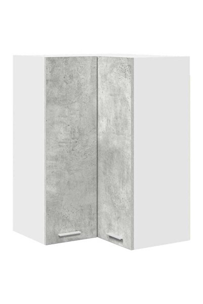 vidaxl Wall cabinet Concrete grey and White 57 x 57 x 80 cm Composite wood