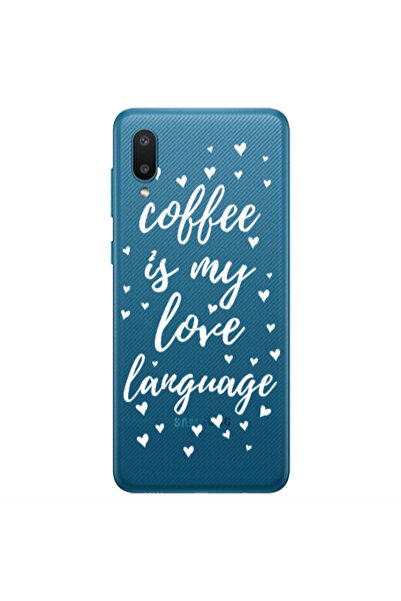 Other Samsung A02 Coffe is my love language Transparent Silicone TPU Θήκη