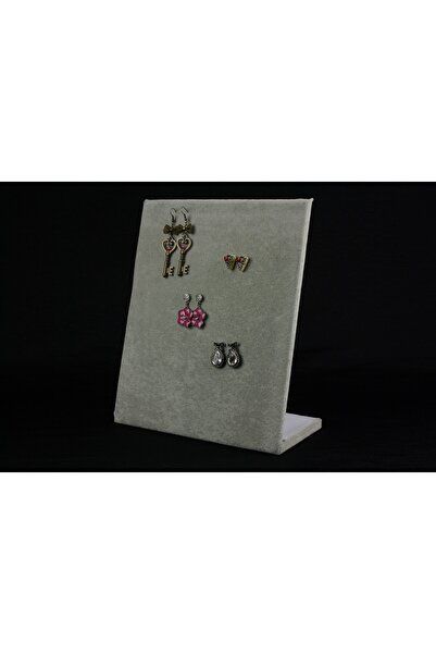 OEM Gray Velvet stand for displaying and storing earrings, frame type, 24x20cm