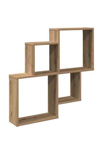 vidaxl Raft de perete, stejar artizanal, 80x15x78,5 cm, lemn prelucrat