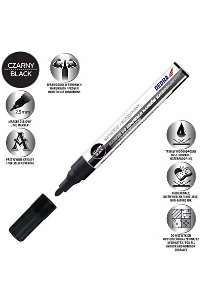 DEDRA EXIM Marker for renovating tombstones black 1 pc