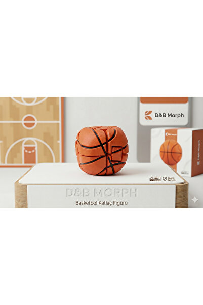 D B Morph Basketbol Temalı Katlanabilir Zeka Küpü Fidget Oyuncak