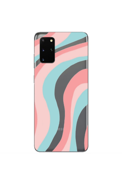 Other Samsung S20 Plus Colored lines Transparent Silicone TPU Θήκη