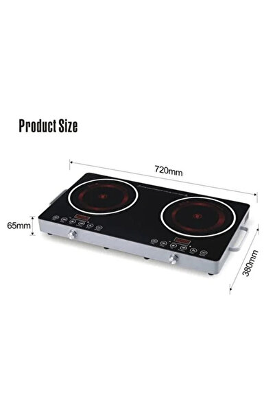 Silver Crest Double Infrared Cooker 3500W – Portable Dual Burner Electric Stove