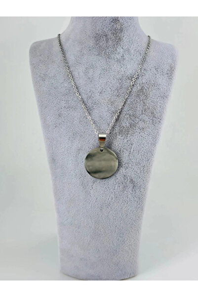 Marsilyan Nvdn- Ieg - Round Plate Design Small Size Steel Men's Necklace Iegr...