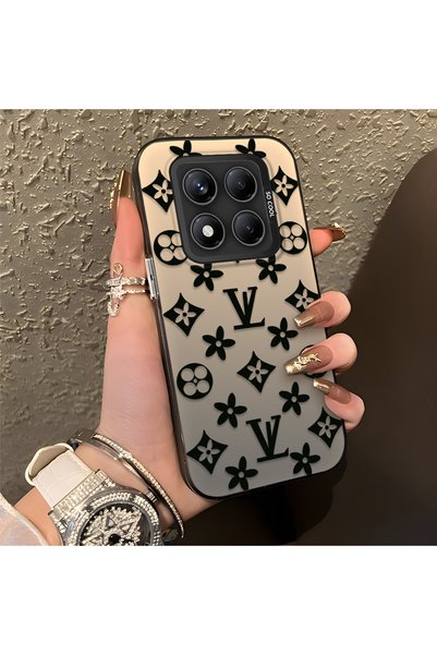 Hontinga Redmi Note 14 Pro Compatible Silicone Edge Hard Back Case Couple Pho...
