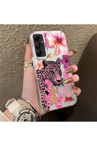 Hontinga Samsung Galaxy A05S Compatible Silicone Edge Hard Back Case Couple P...
