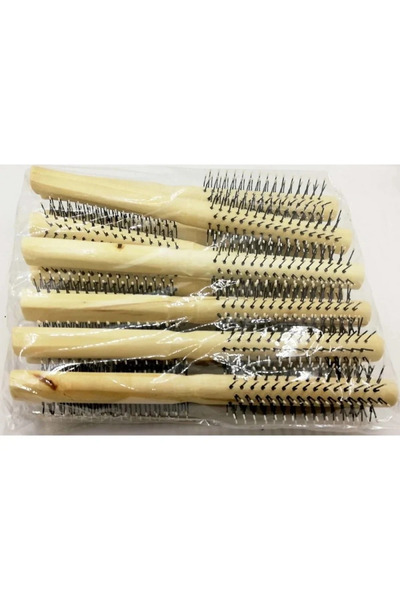 shopwave Pln Bead Hair Brush 12 Pieces (5047)