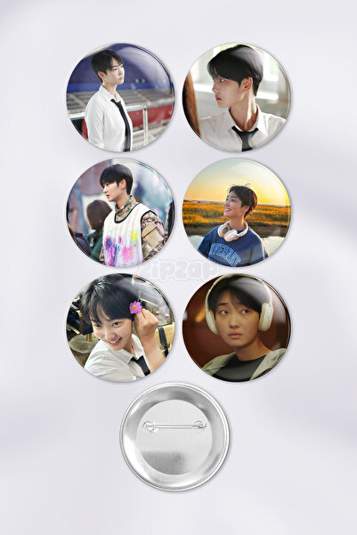 ZipZap Shim Eun-jung Dear X Kdrama Set de insigne decorative pentru geantă, c...