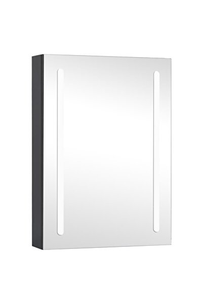 vidaxl Dulap de baie cu oglindă și LED-uri, 50x13x70 cm