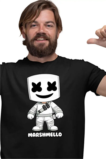 OEM Tricou Barbati Marshmello Chibi Cartoon