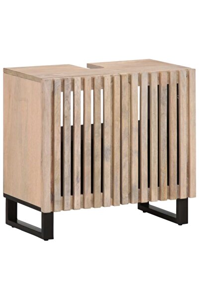 vidaxl Dulap pentru chiuveta de baie, 62x34x58 cm, lemn masiv de mango