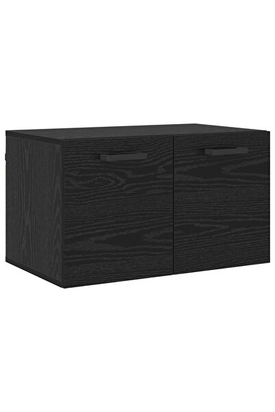vidaxl Dulap montat pe perete Pe perete Stejar Negru 60 x 36,5 x 35 cm