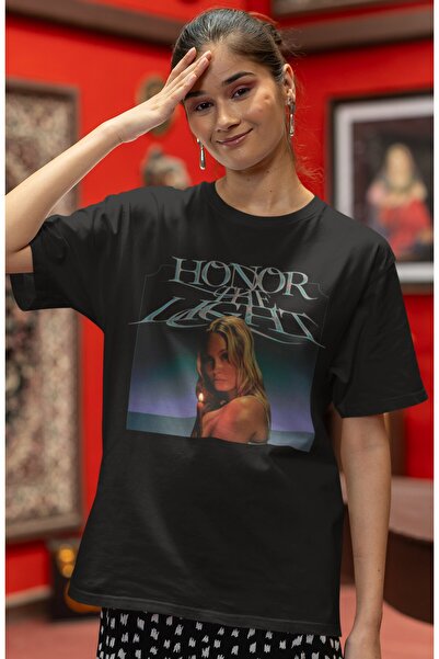 SEVBANO Μπλουζάκι Zarıa Larsson Singer με στάμπα Unisex Oversize