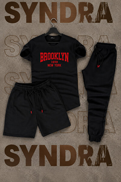 Syndra Brooklyn(Red Print) 3-Piece Printed Set