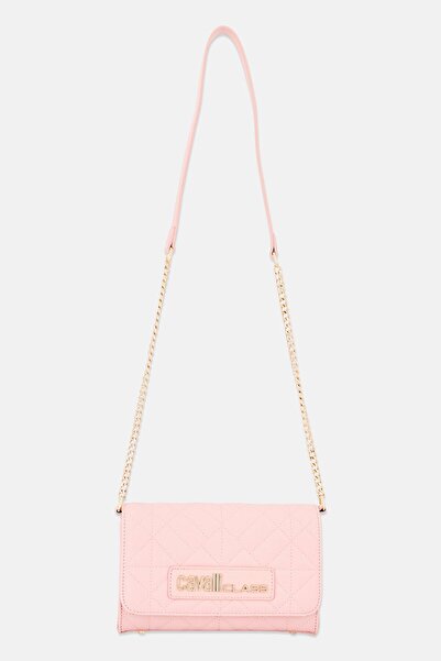 Cavalli Class Women Brand Logo Cross Body Bag, Pink
