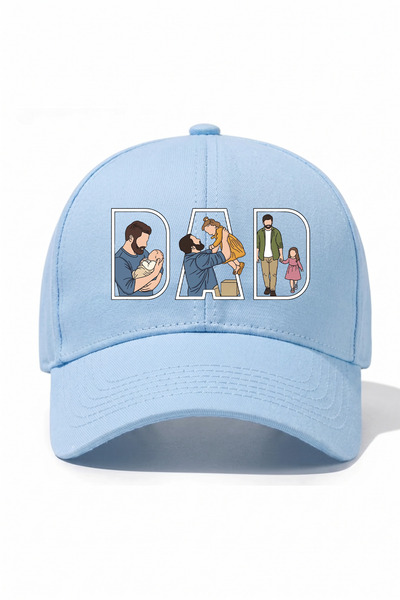 l'eivor Dad- Dad & Daughter Very Special Design Printed Cotton Hat
