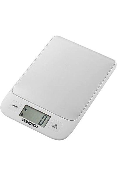 Generic Unovo Food Scale - White/Silver - Digital Weight Scale up to 5000g wi...