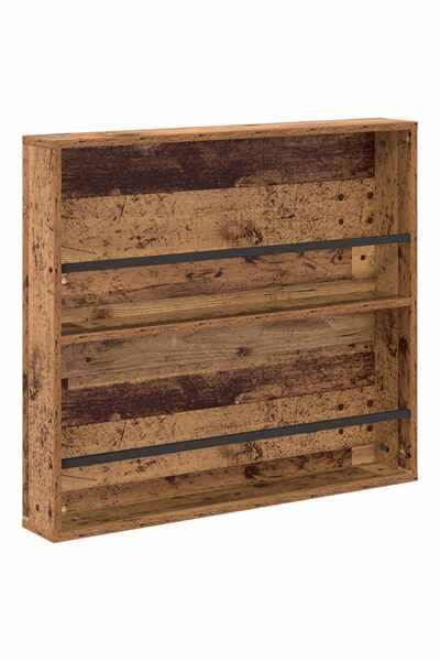 vidaxl Raft pentru reviste Lemn vechi 80 x 12 x 70 cm Lemn compozit