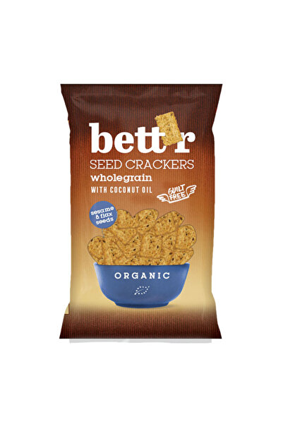 BETTR Cracker biologic din grâu integral cu ulei de cocos 150 g